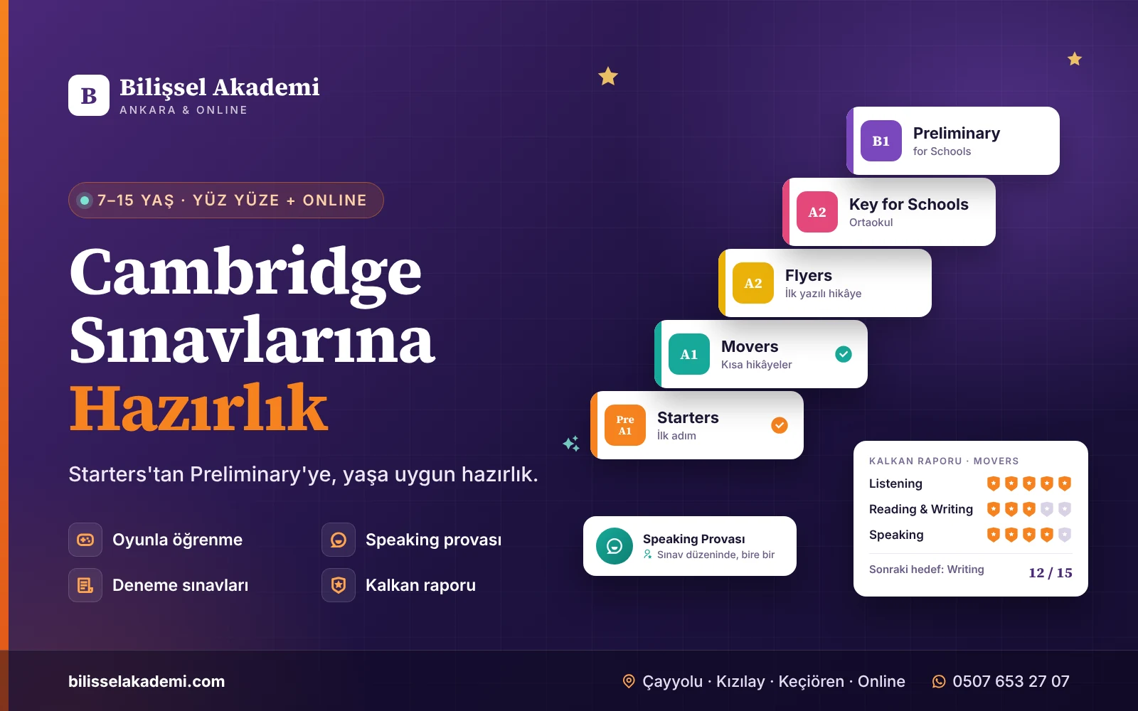 Yabancı Dil · 7–15 Yaş