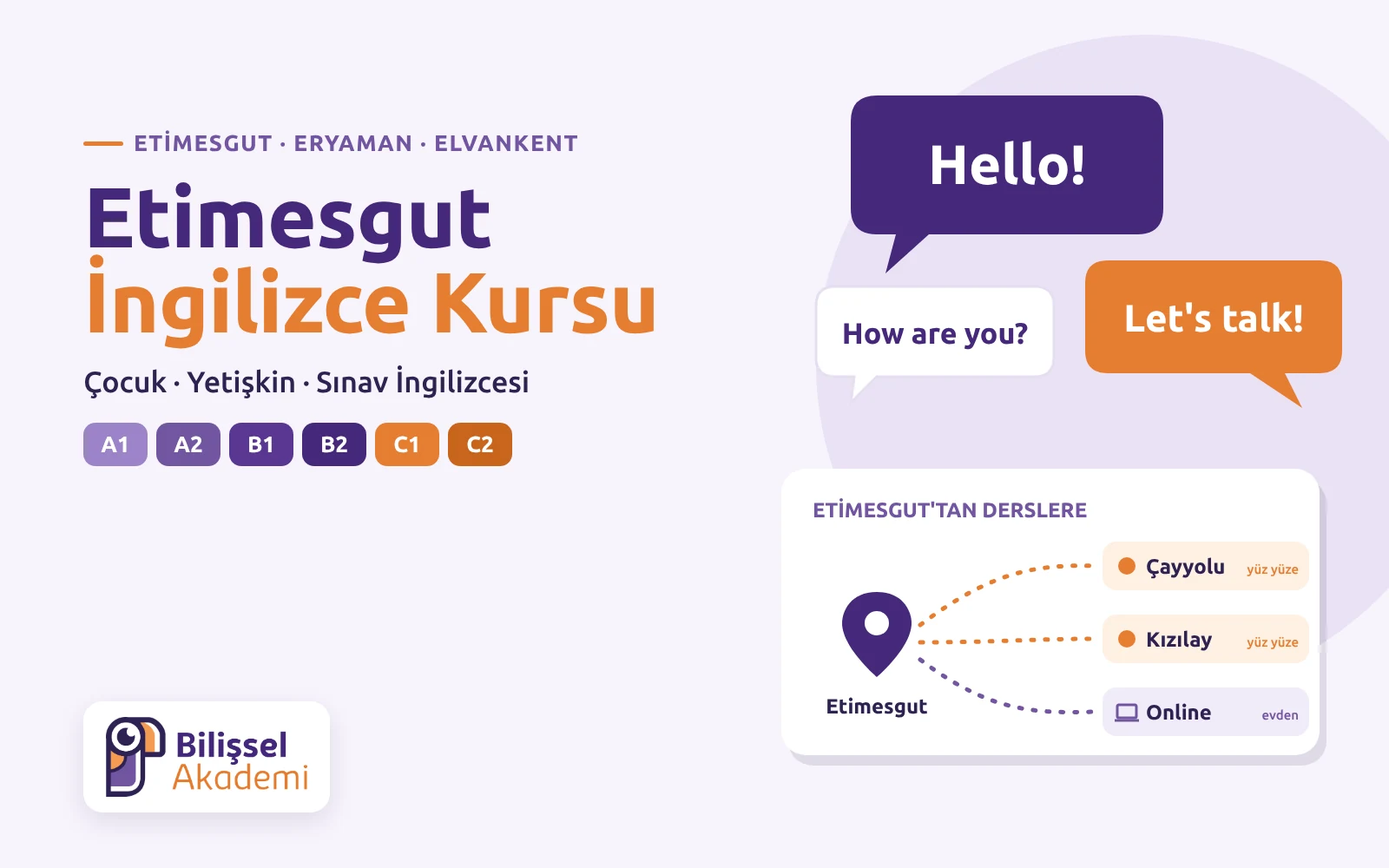 Etimesgut İngilizce Kursu | Çocuk, Yetişkin ve Sınav İngilizcesi