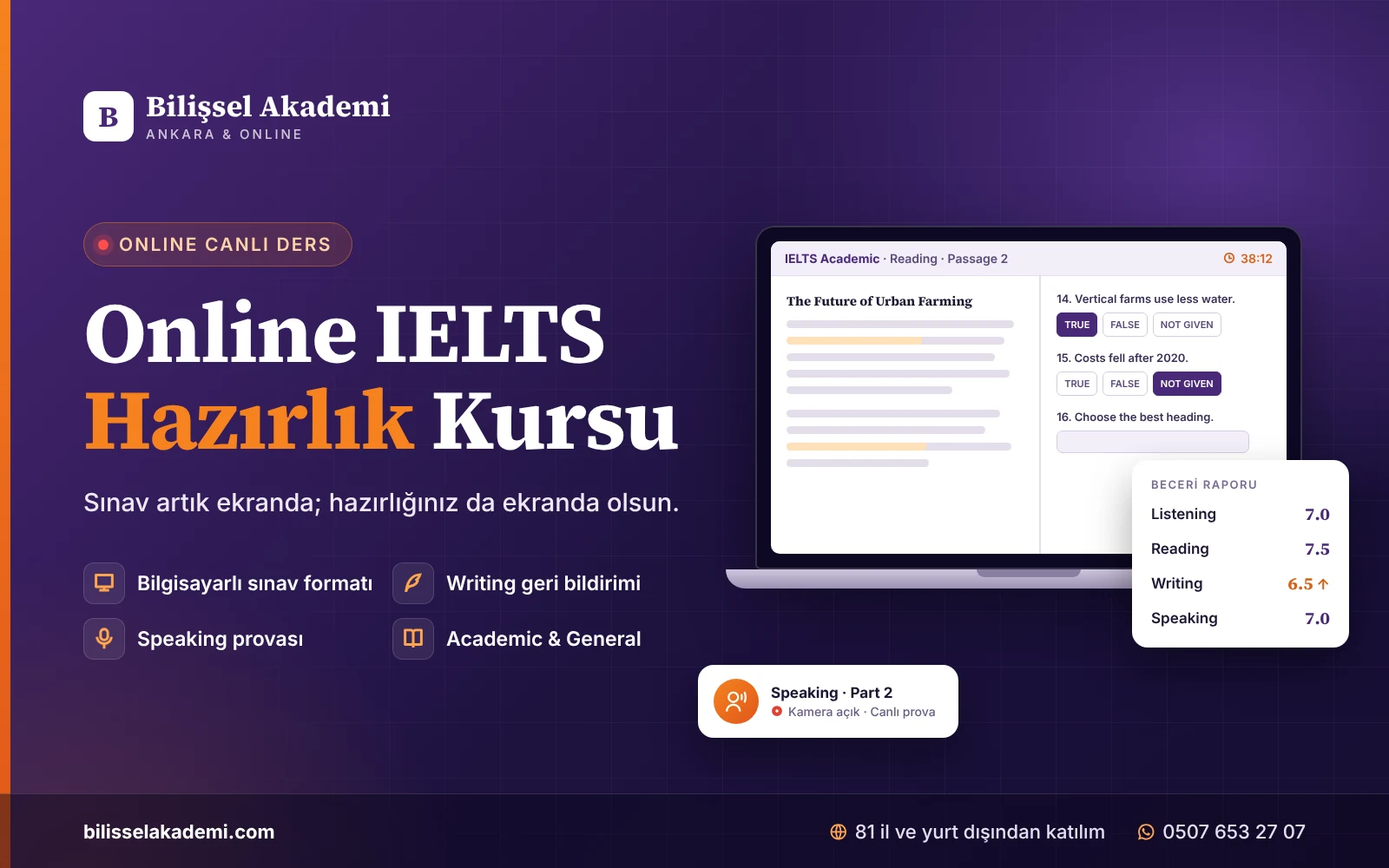 Online IELTS Hazırlık Kursu