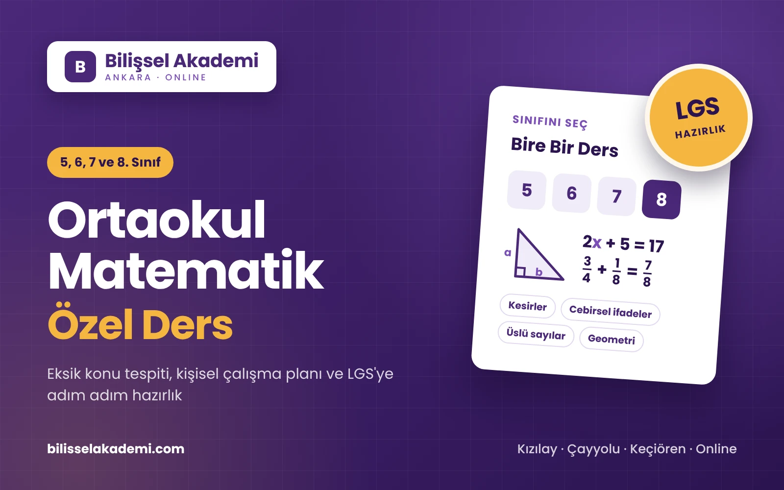 Ortaokul Matematik Özel Ders