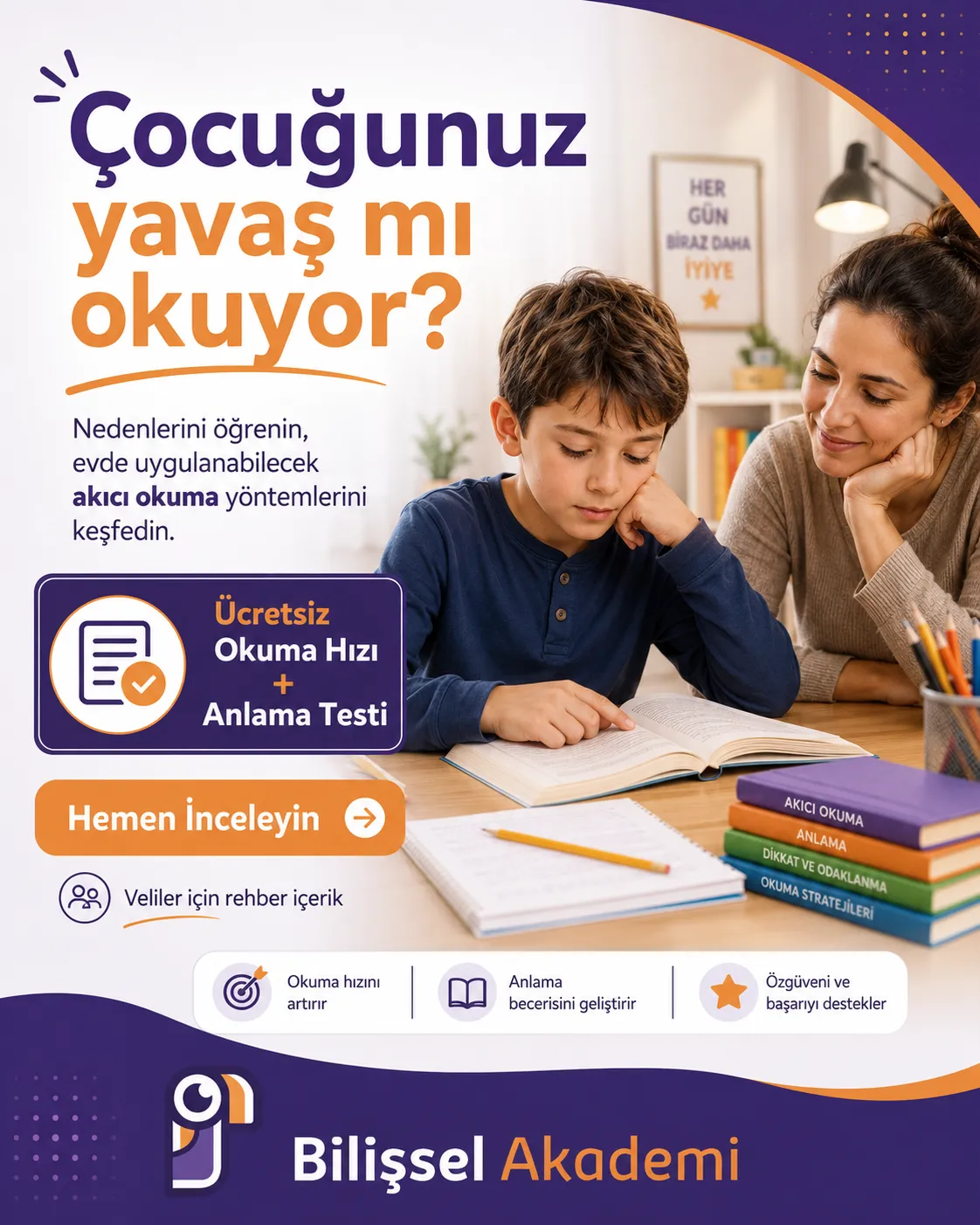 Çocuğum Hızlı Okuyamıyor: Nedenleri ve Ücretsiz Test