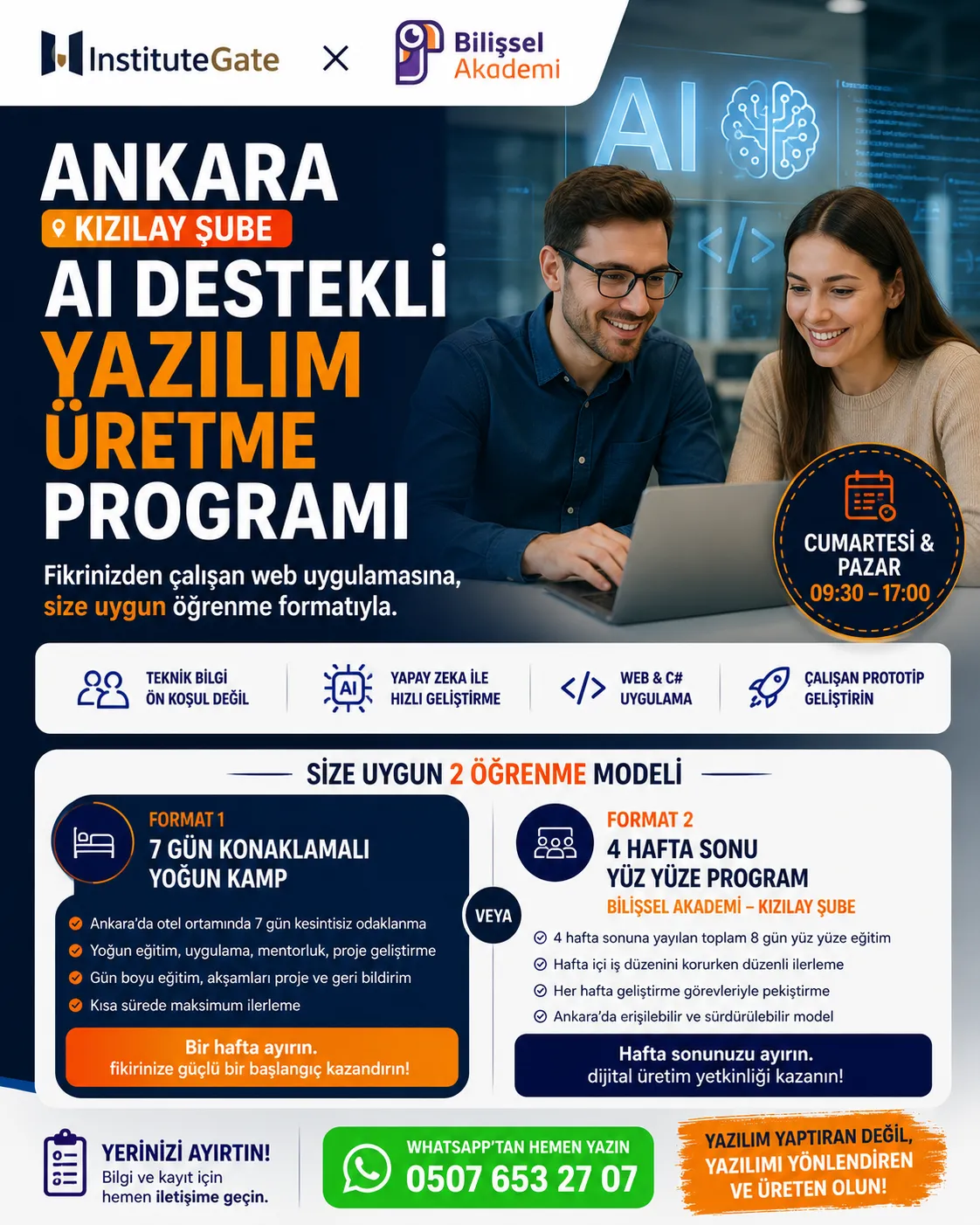 Ankara AI Destekli Yazılım Üretme Programı | Kızılay