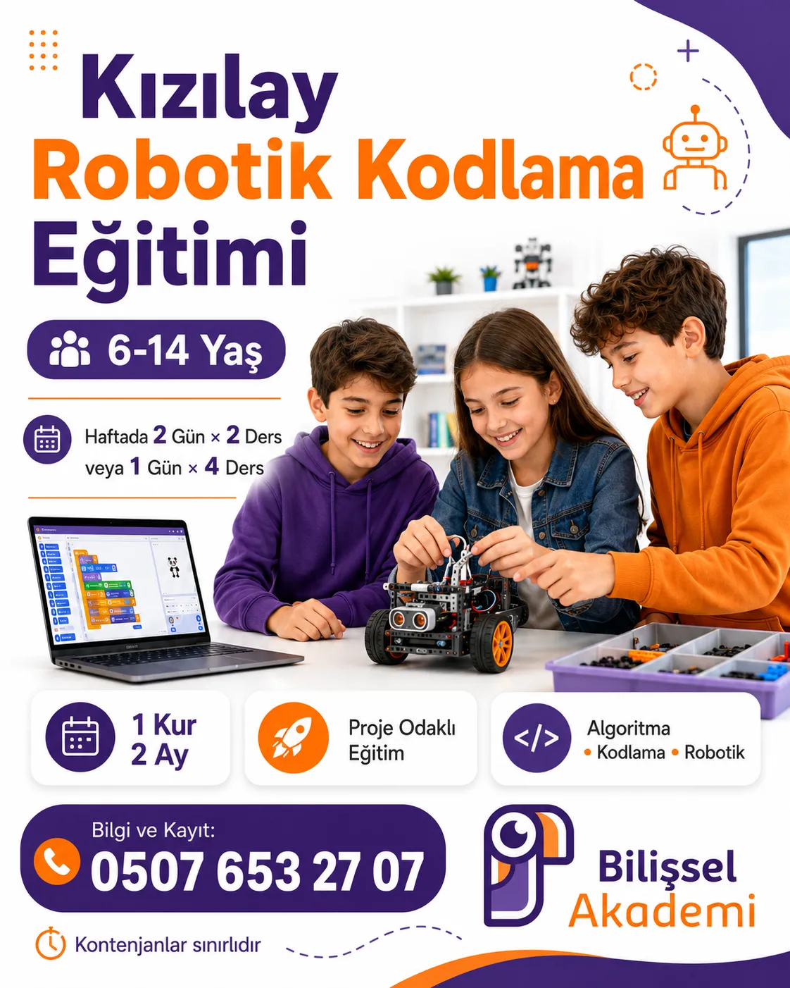 Kızılay Robotik Kodlama Eğitimi: 6-14 Yaş Çocuklar İçin