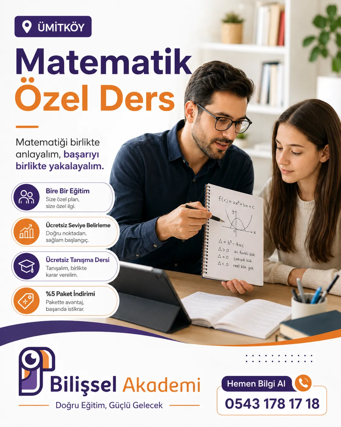 Ümitköy Matematik Özel Ders | Bire Bir Eğitim