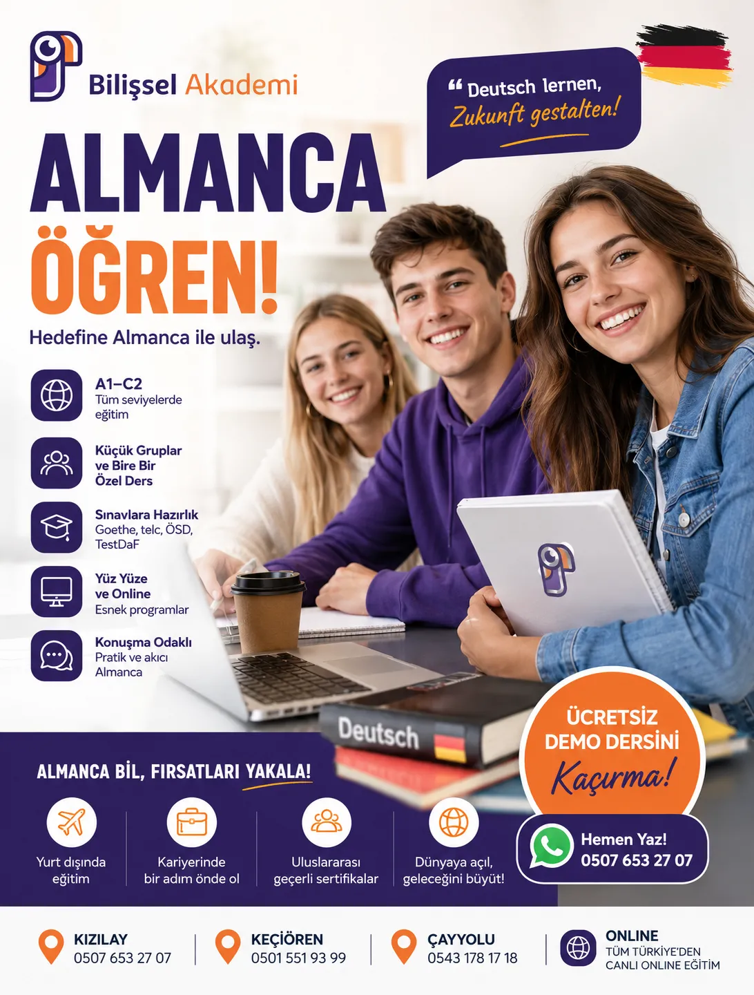 Almanca Sertifika Sınavları: Goethe, telc, ÖSD ve TestDaF Rehberi