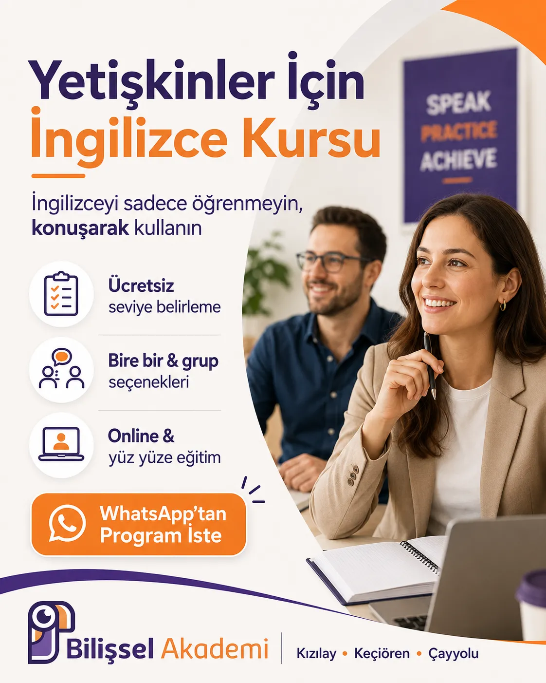 Yetişkinler İçin İngilizce Kursu Ankara: İş, Seyahat ve Günlük Konuşma