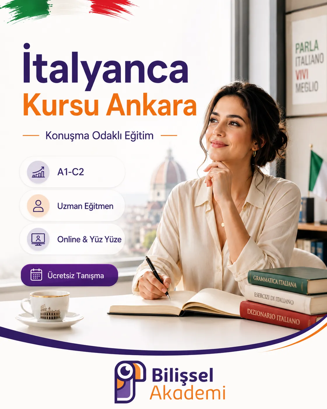 İtalyanca Kursu Ankara: Konuşma Odaklı Online ve Yüz Yüze Eğitim