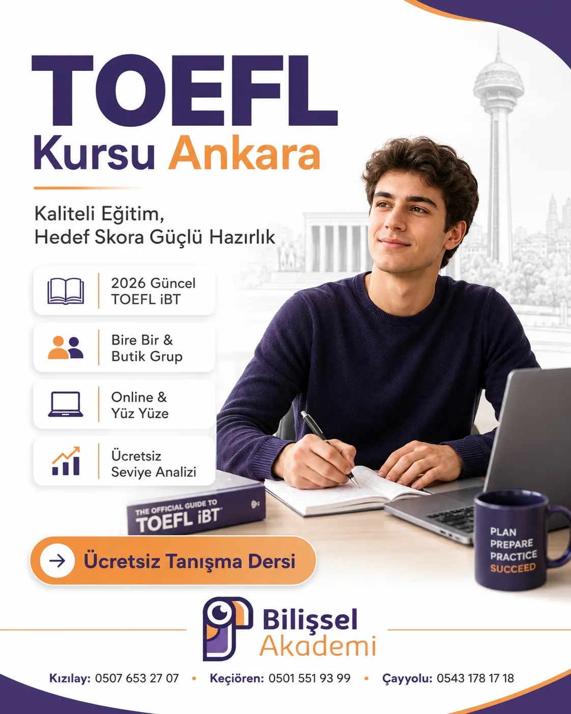TOEFL Kursu Ankara: Güncel Sınav Formatı ve Skor Odaklı Hazırlık