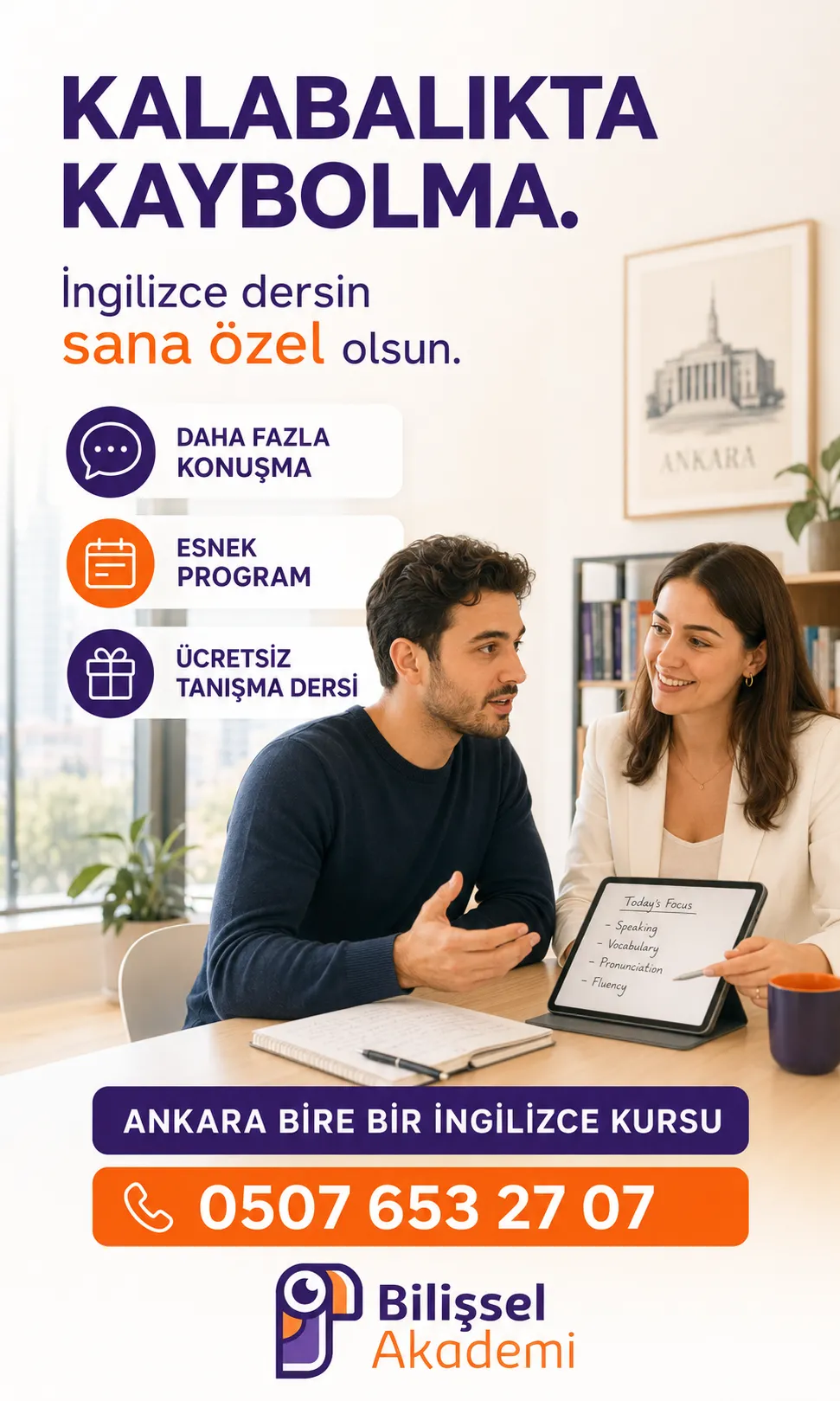 Ankara Bire Bir İngilizce Kursu: Seviyenize ve Hedefinize Özel Dersler