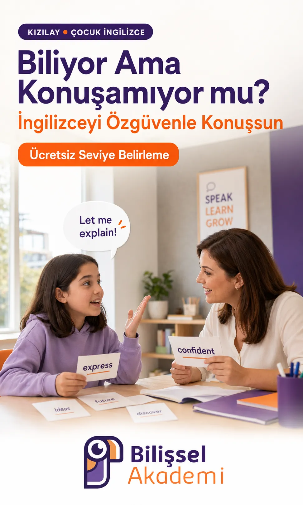 Ankara 3-4 Yaş İngilizce Kursu | Çayyolu, Kızılay, Keçiören ve Online