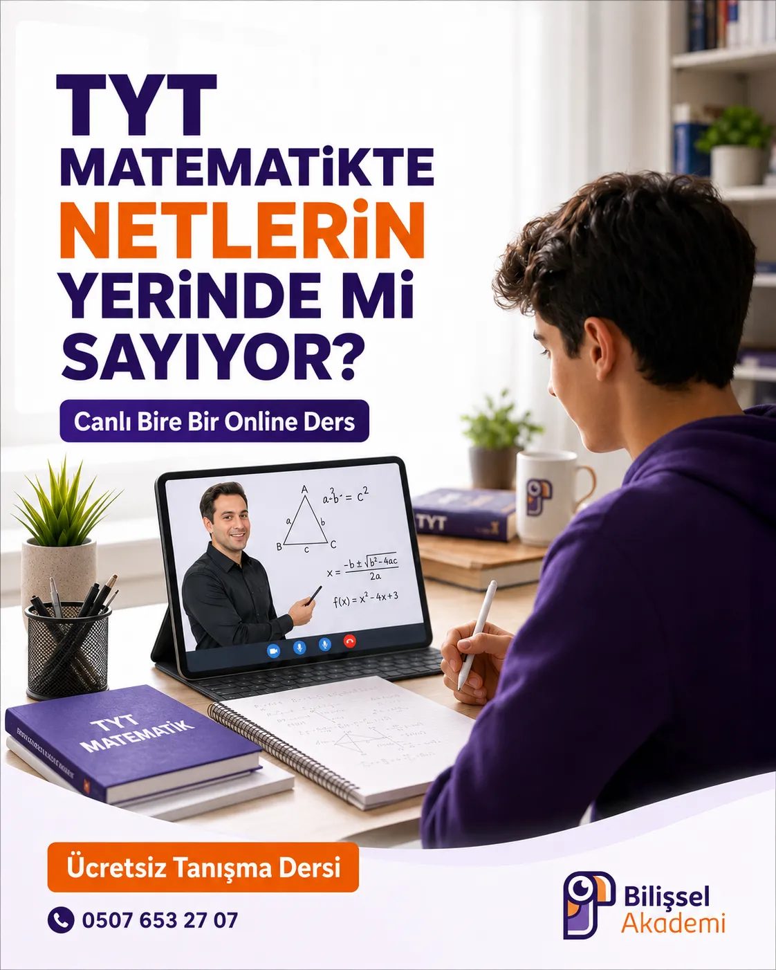 Online TYT Matematik Özel Ders | Bire Bir ve Kişiye Özel Program