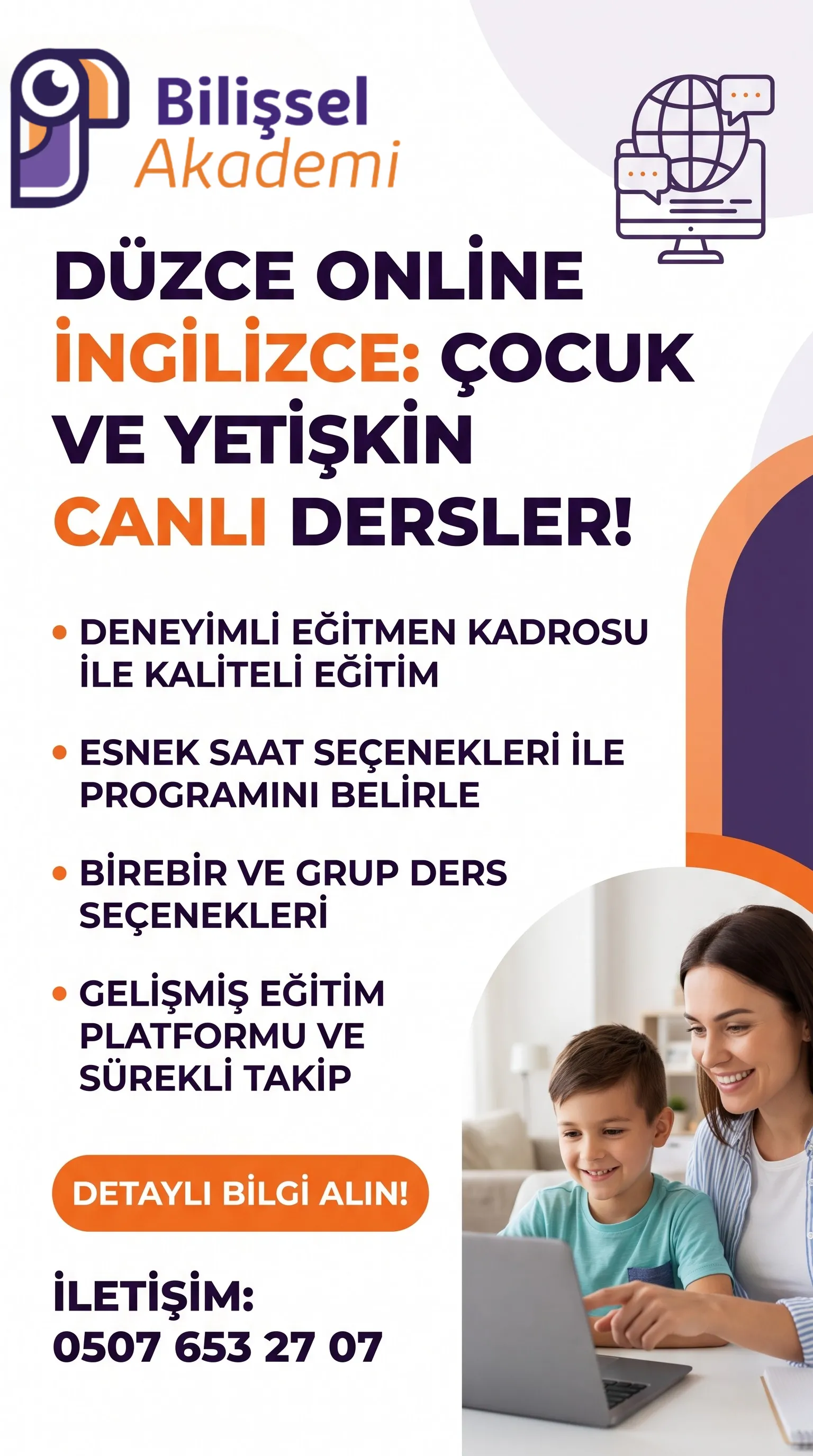 Düzce Online İngilizce Kursu | Çocuk ve Yetişkin Canlı Dersler