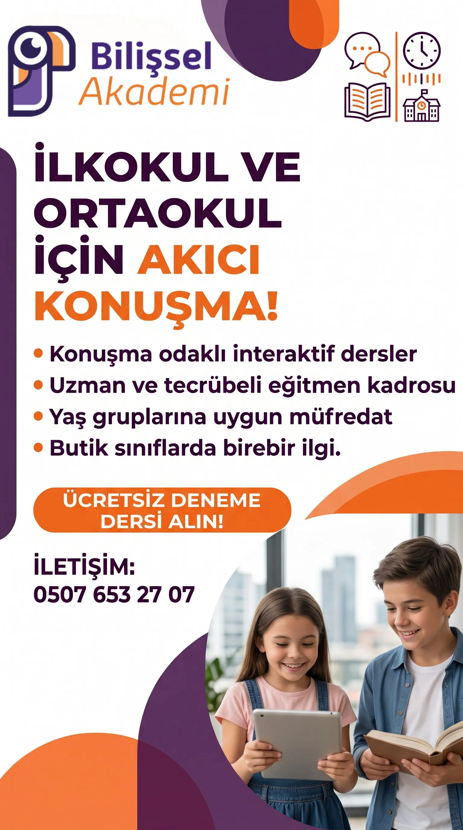 İlkokul ve Ortaokul Öğrencileri İçin Akıcı İngilizce Konuşma Programı