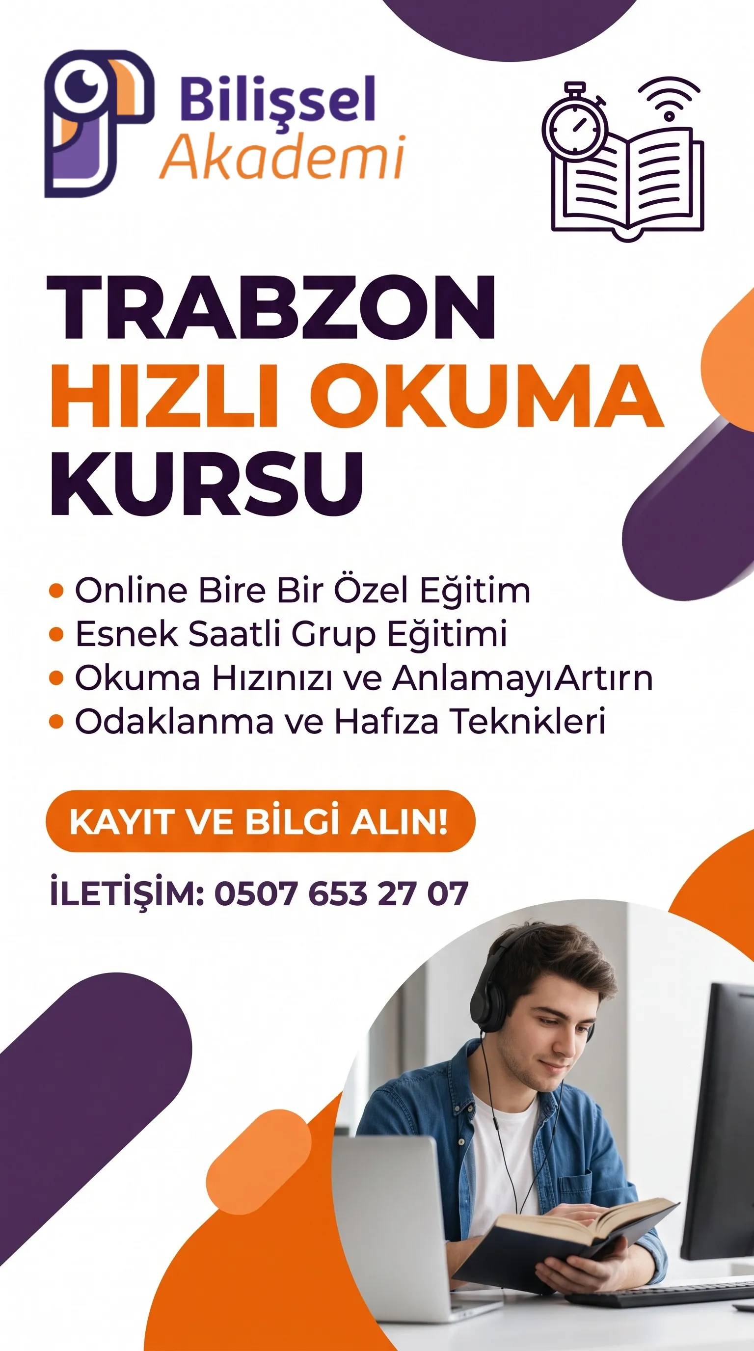 Trabzon Hızlı Okuma Kursu | Online Bire Bir ve Grup Eğitimi