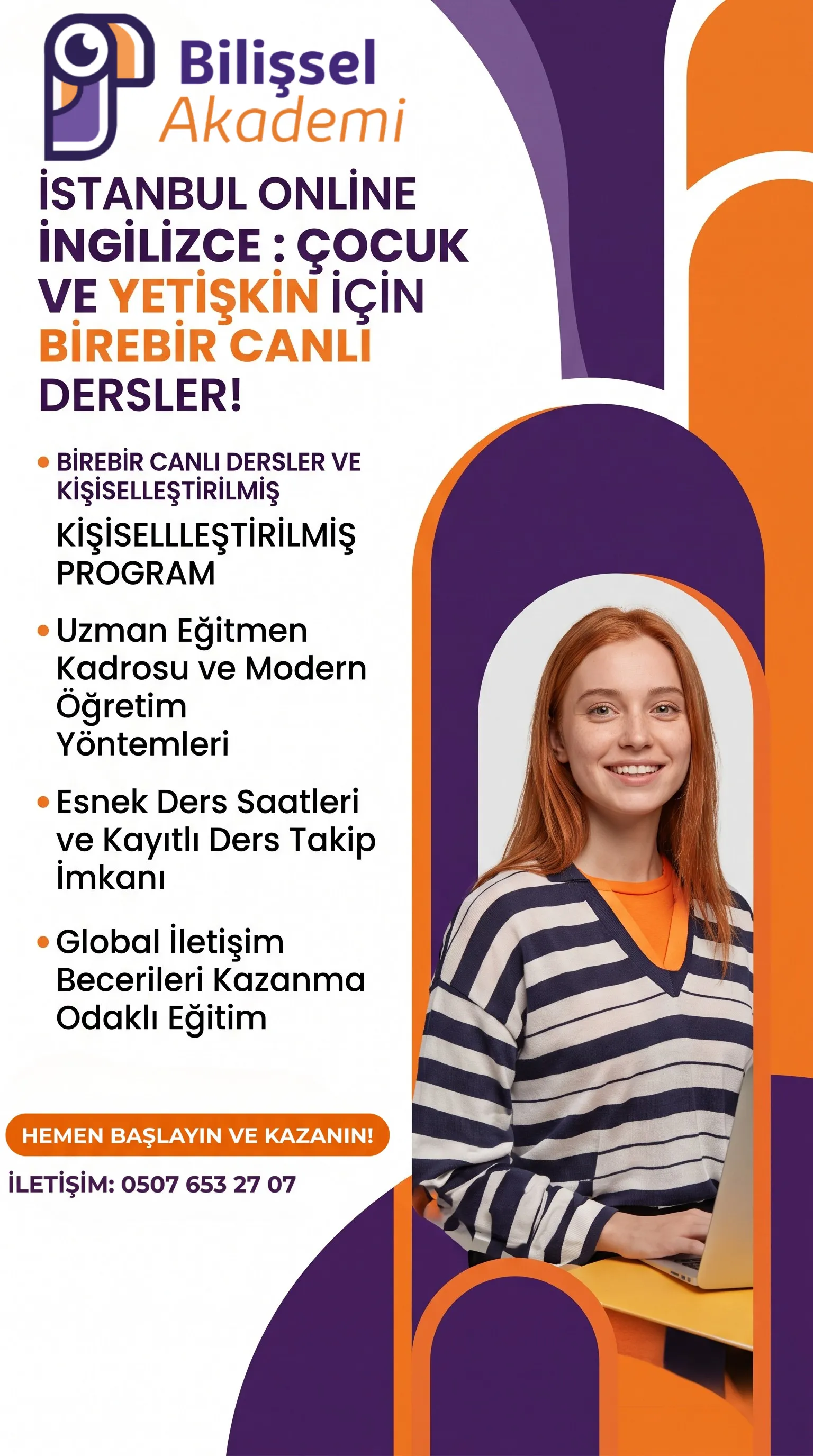 İstanbul Online İngilizce Kursu | Çocuk ve Yetişkin İçin Birebir Canlı Ders