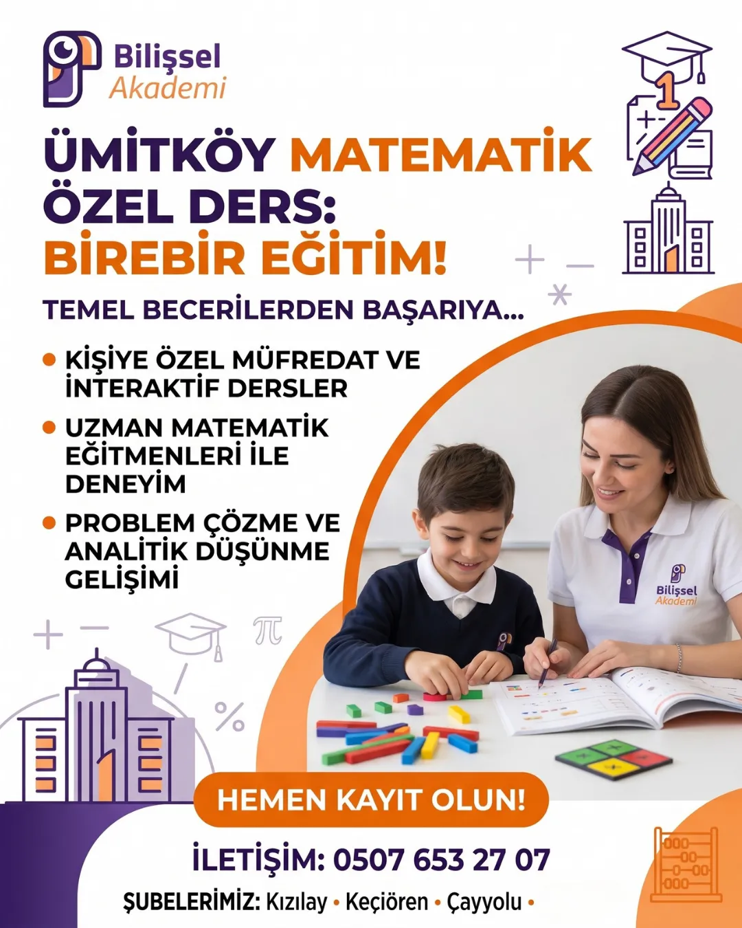 Ümitköy İlkokul Matematik Özel Ders | Birebir &amp;amp; Çevre Mahalleler