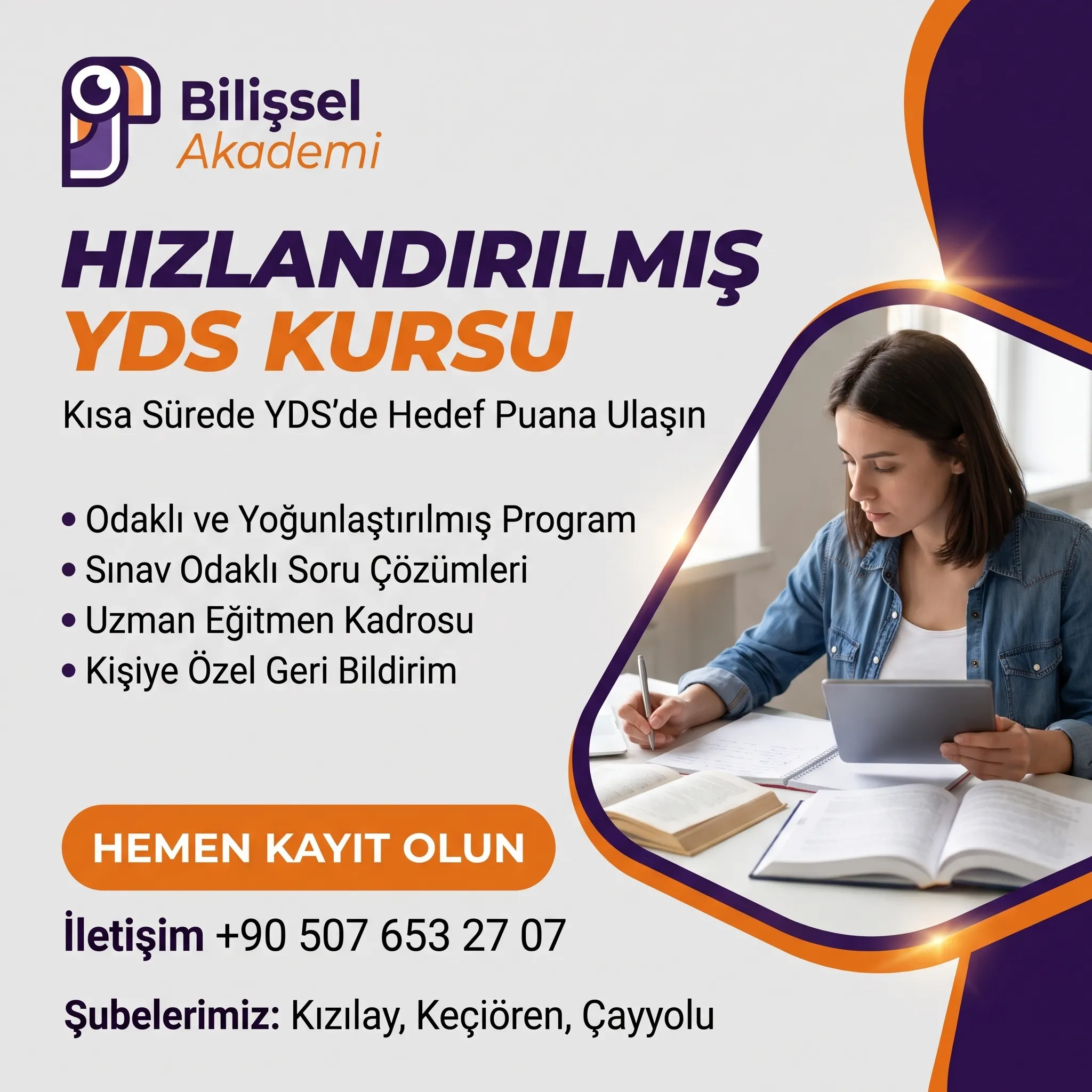 Hızlandırılmış YDS Kursu | Kısa Sürede YDS&amp;amp;amp;#039;de Hedef Puana Ulaşın – Bilişsel Akademi