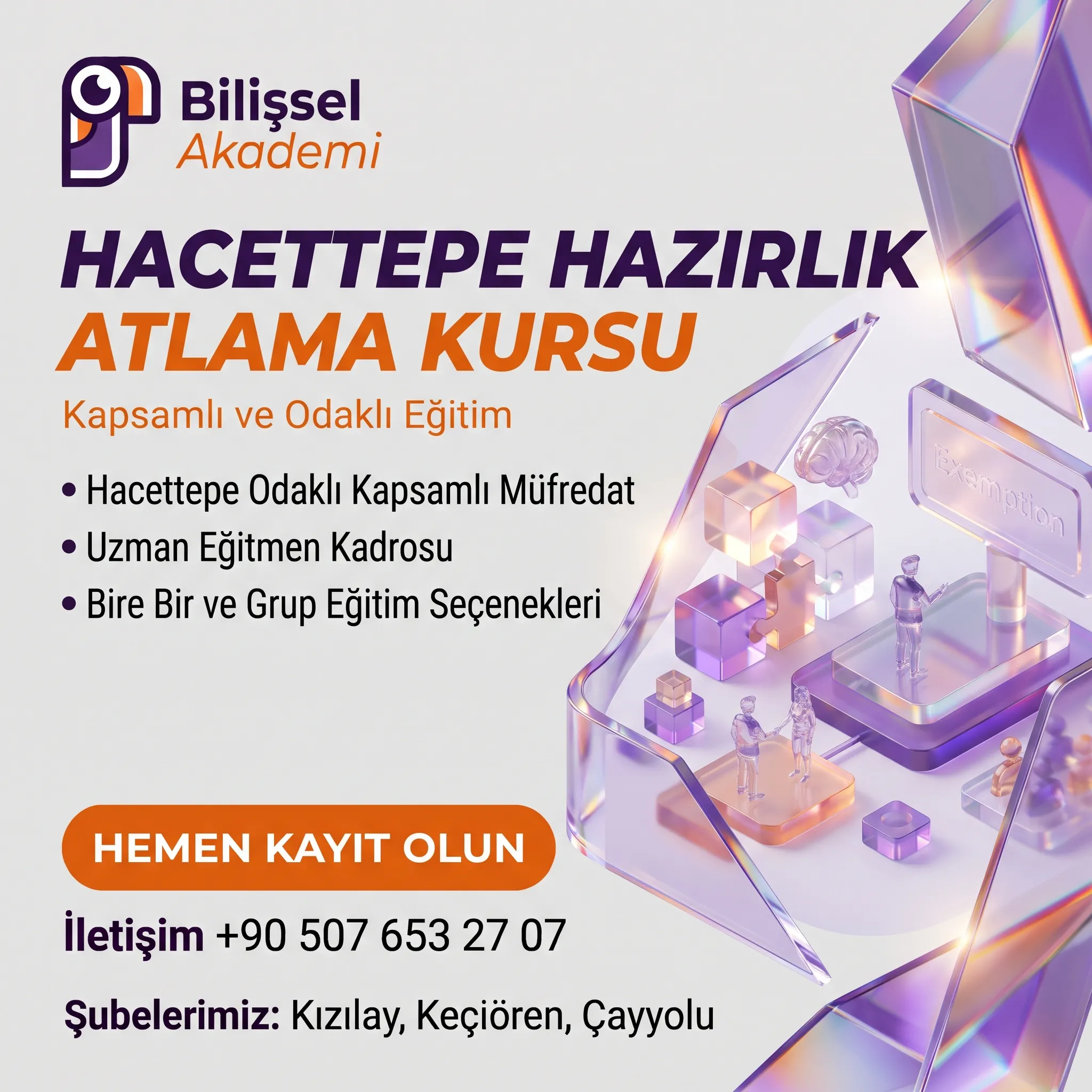Hacettepe Hazırlık Atlama Kursu | Bire Bir ve Grup Eğitimleri – Bilişsel Akademi
