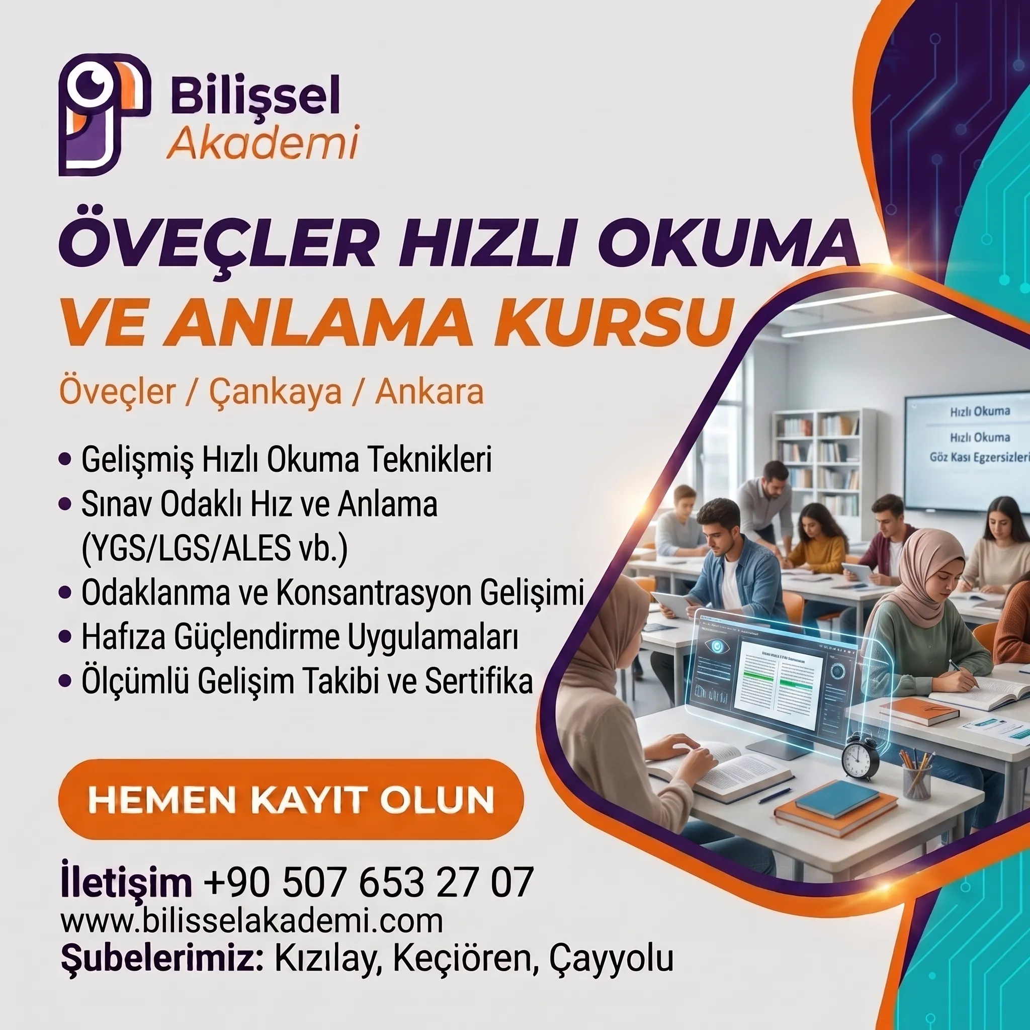 Öveçler Hızlı Okuma ve Anlama Kursu | Çankaya / Ankara