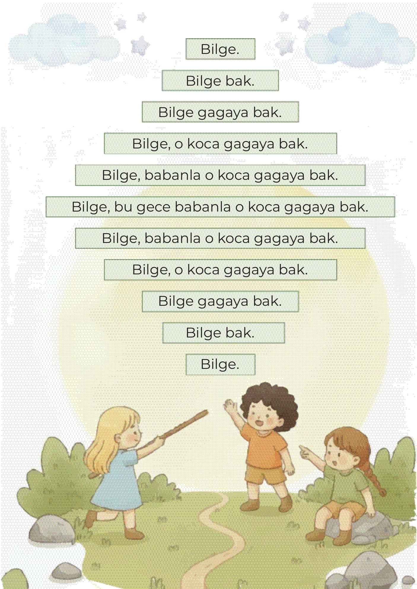 C sesi akıcı okuma metni