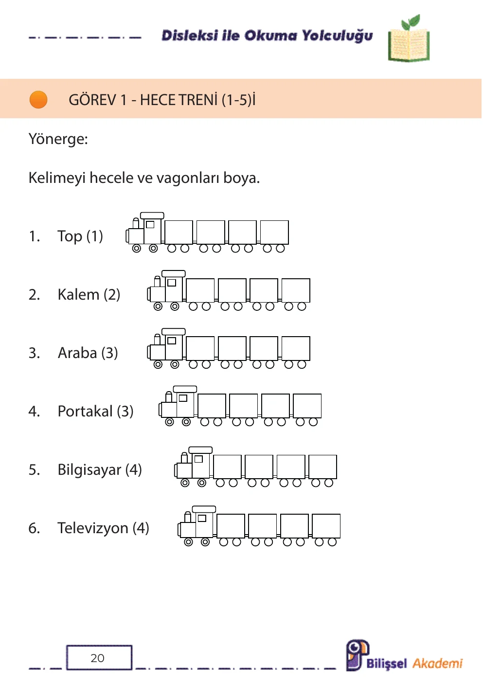 Disleksi için pencere yöntemi ve satır takip çalışması