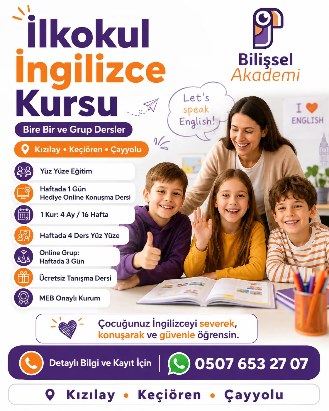 İlkokul İngilizce Kursu