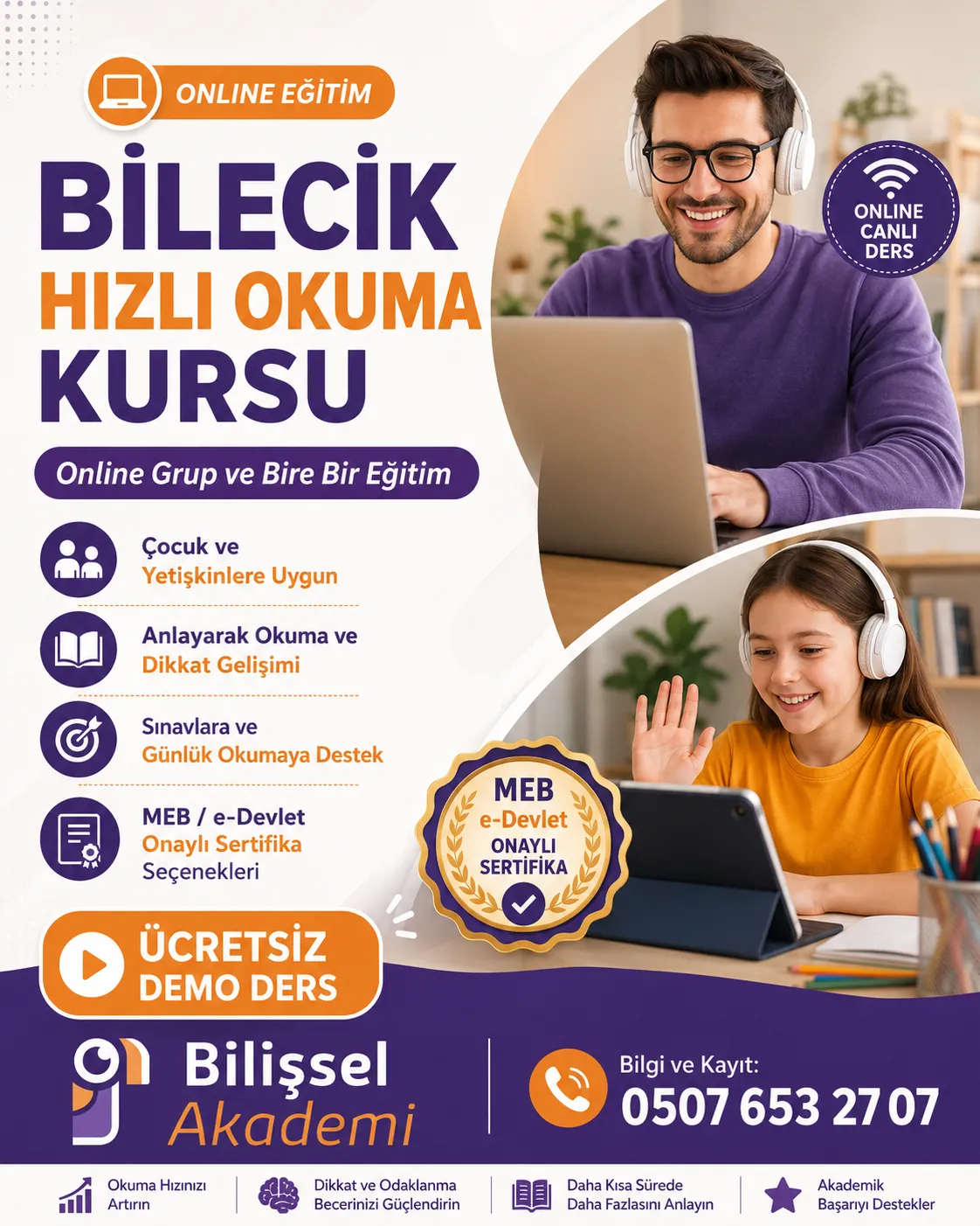 Bilecik Hızlı Okuma Kursu | Anlayarak Okuma ve Dikkat Gelişimi