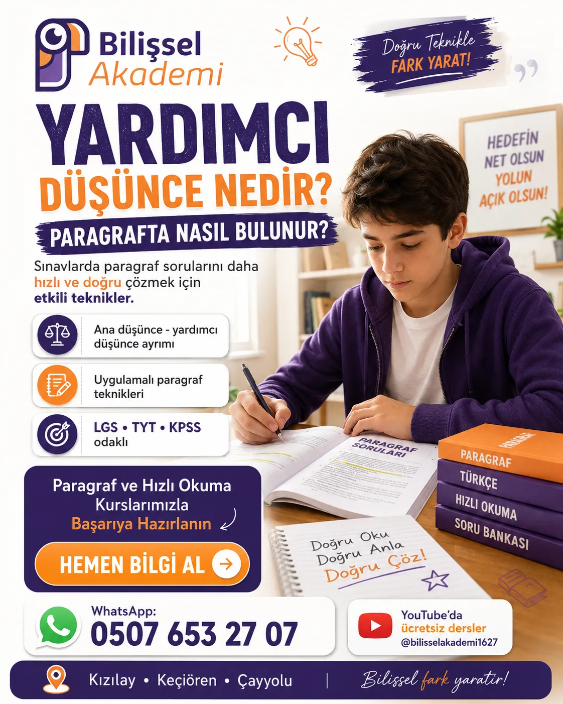 Yardımcı Düşünce Nedir ve Paragrafta Nasıl Bulunur?