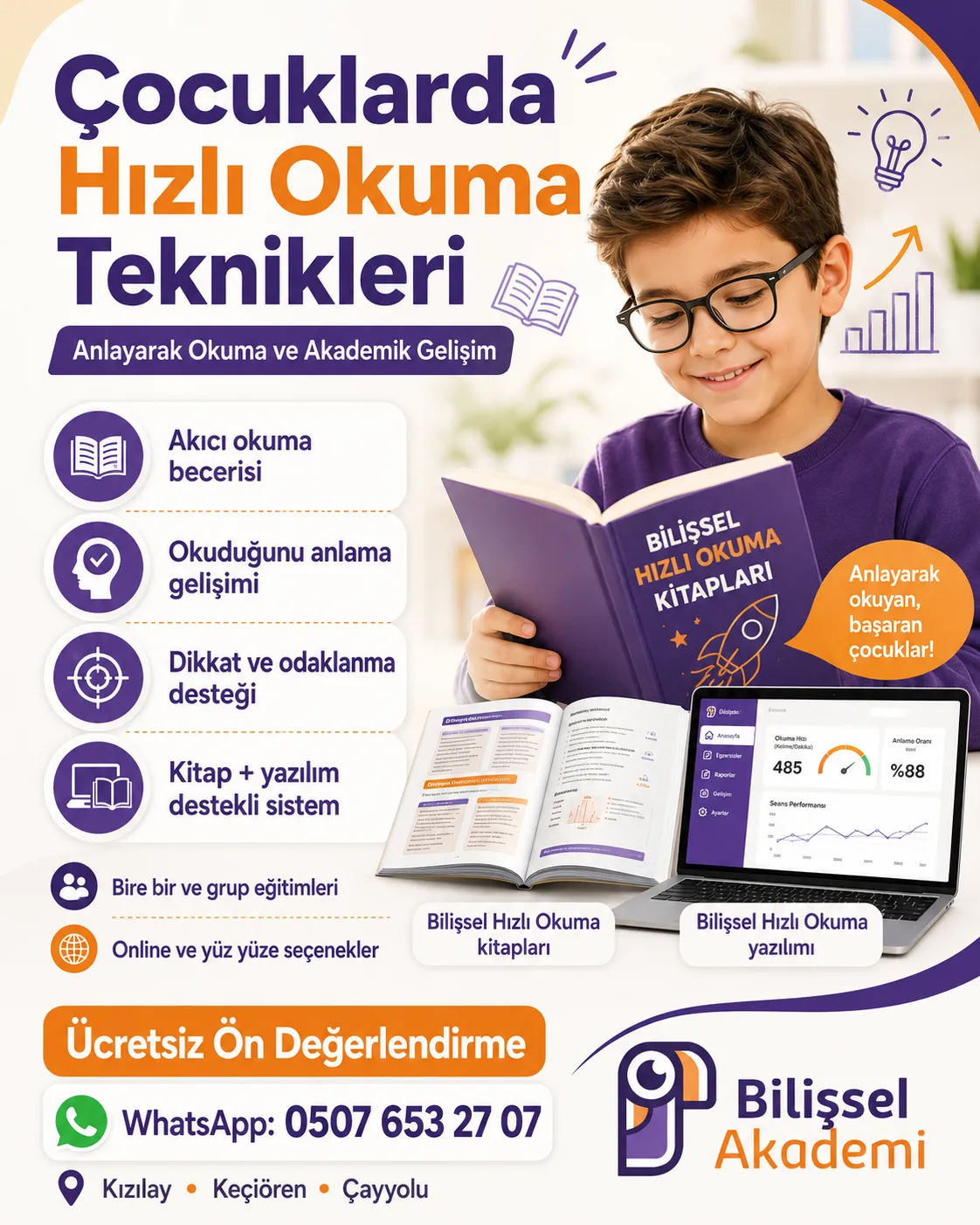Çocuklarda Hızlı Okuma Teknikleri | Anlayarak Okuma ve Akademik Gelişim