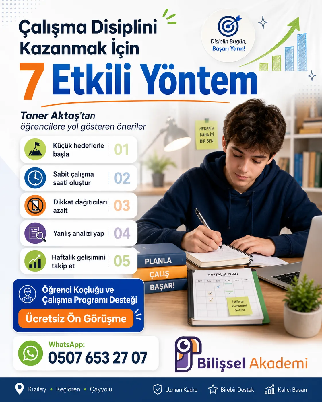 Çalışma Disiplini Kazanmak İçin 7 Etkili Yöntem
