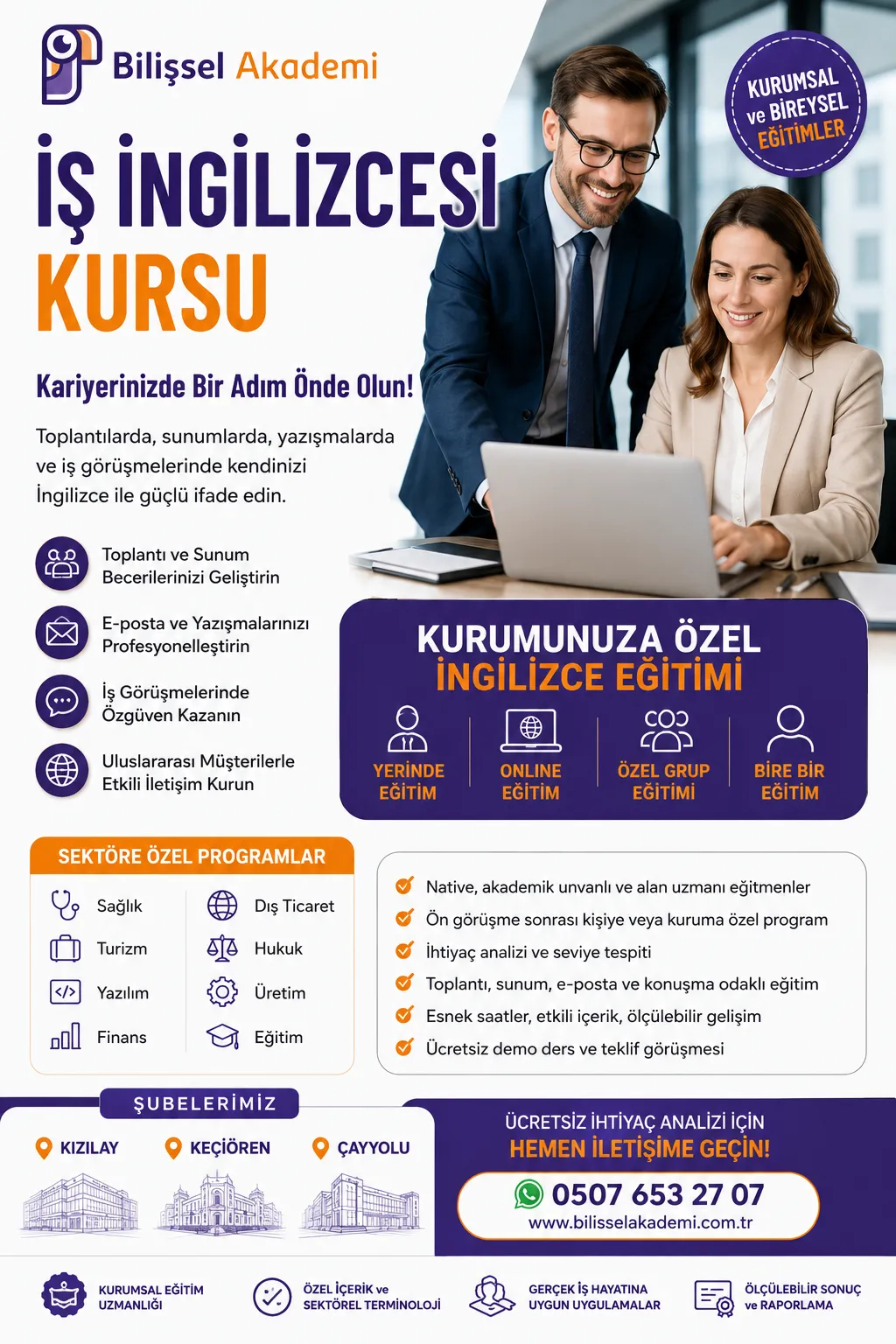 İş İngilizcesi Kursu | Kurumsal ve Bireysel Business English Eğitimi
