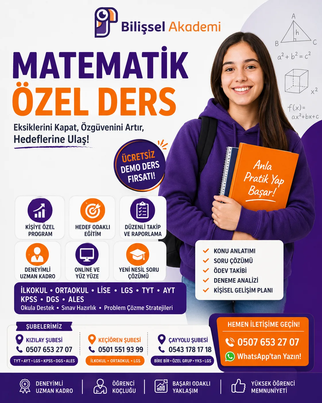 Matematik Özel Ders | LGS, TYT, AYT ve Okula Destek