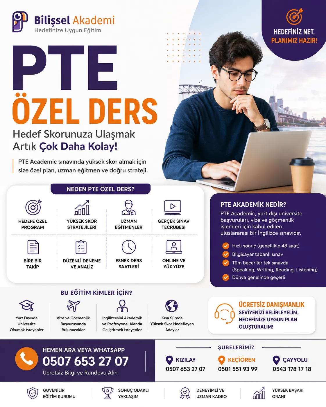PTE Özel Ders | Bire Bir ve Grup PTE Academic Hazırlık