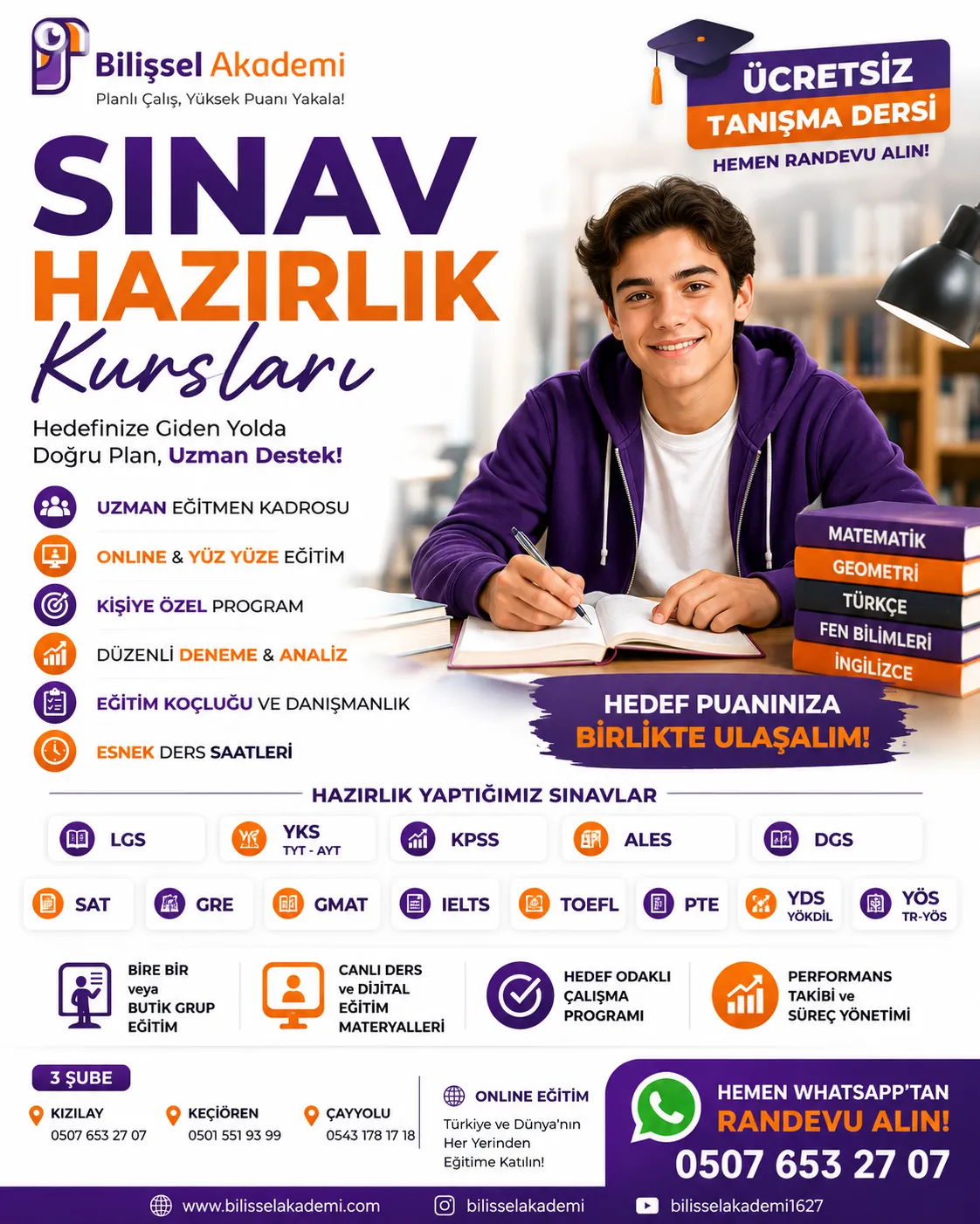 Sınav Hazırlık Kursları | Online ve Yüz Yüze Eğitim