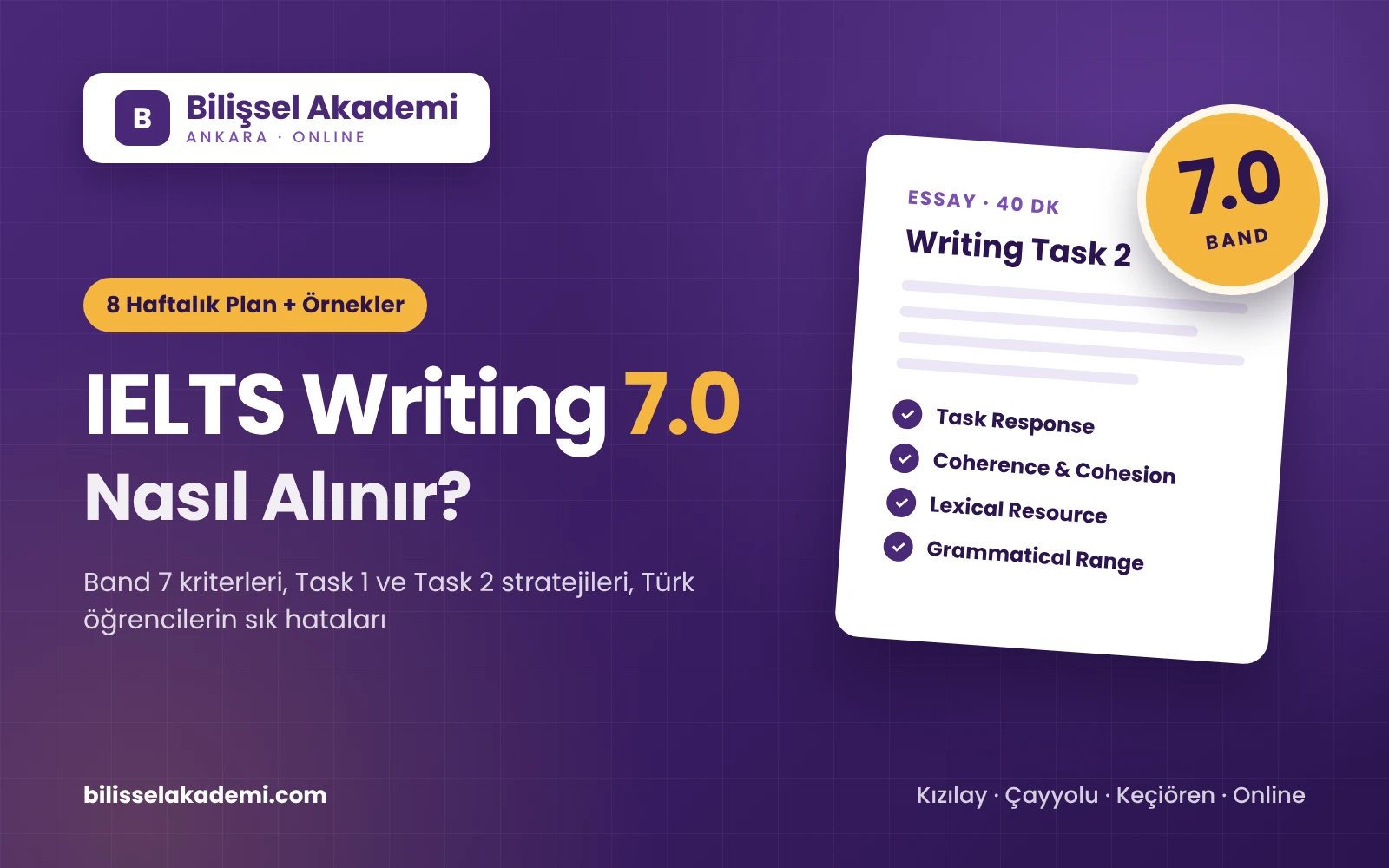 IELTS Writing 7.0 Nasıl Alınır?