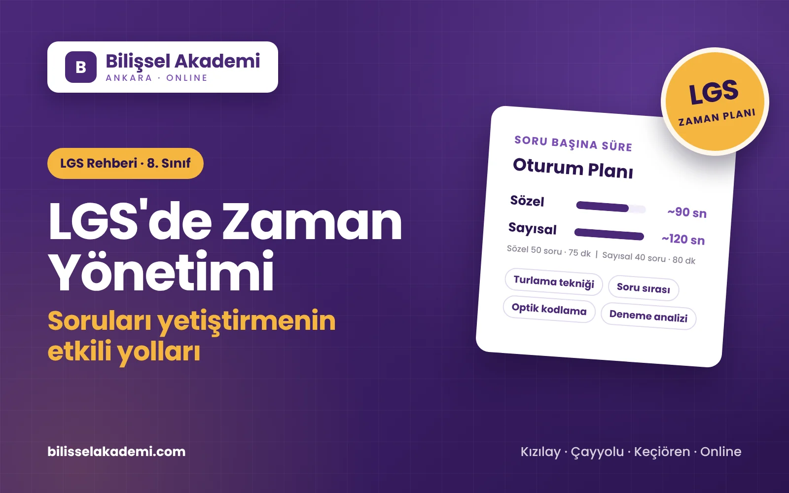 LGS'de Zaman Yönetimi: Soruları Yetiştirmenin Etkili Yolları