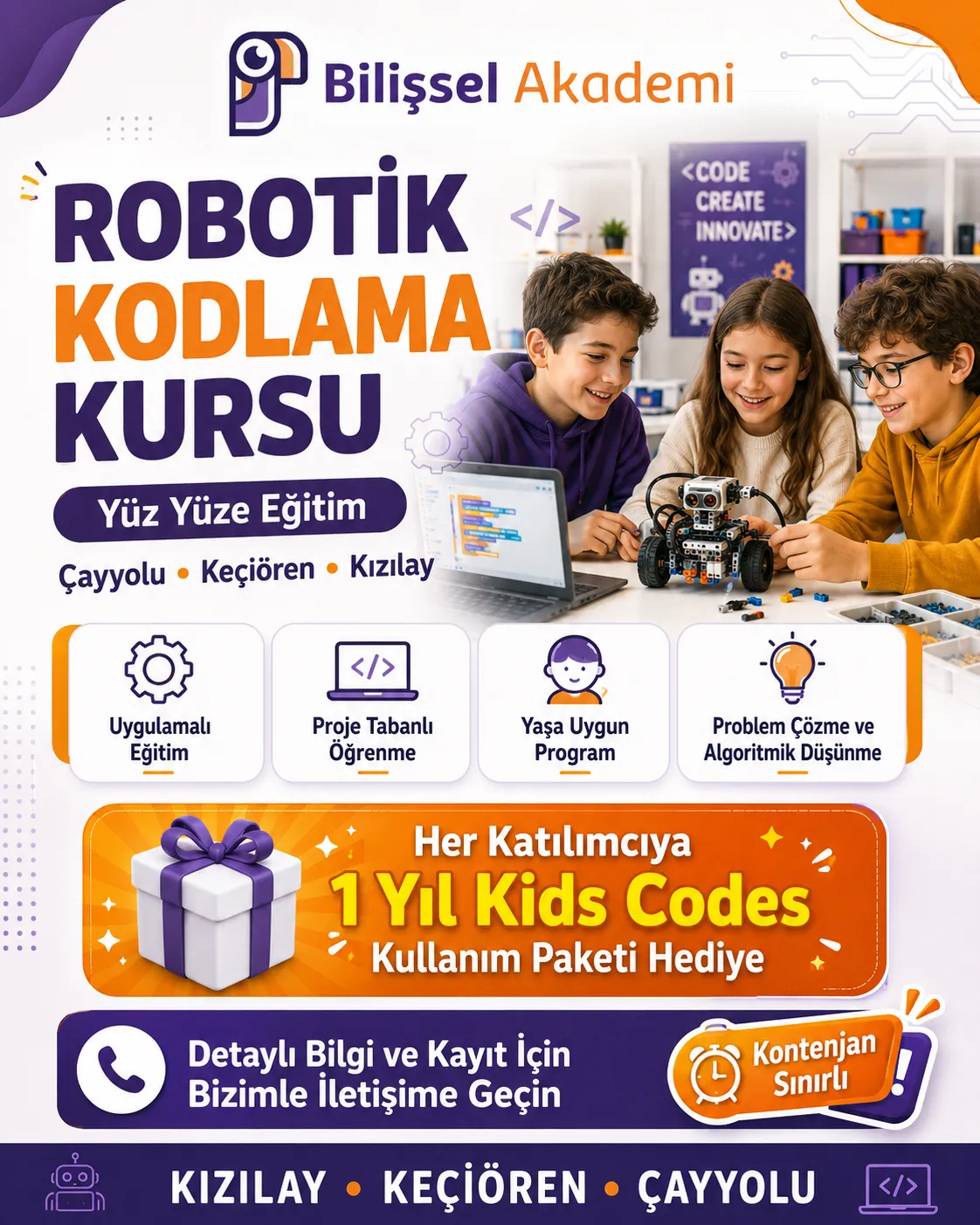 Robotik Kodlama Kursu | Yüz Yüze Eğitim