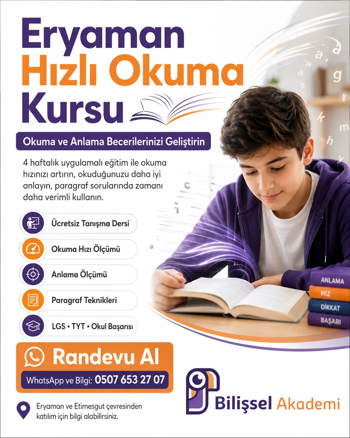 Eryaman Hızlı Okuma Kursu ile Okuma ve Anlama