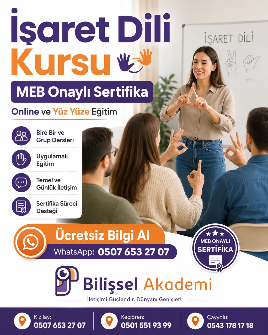 İşaret Dili Kursu | MEB Onaylı Sertifika Programı