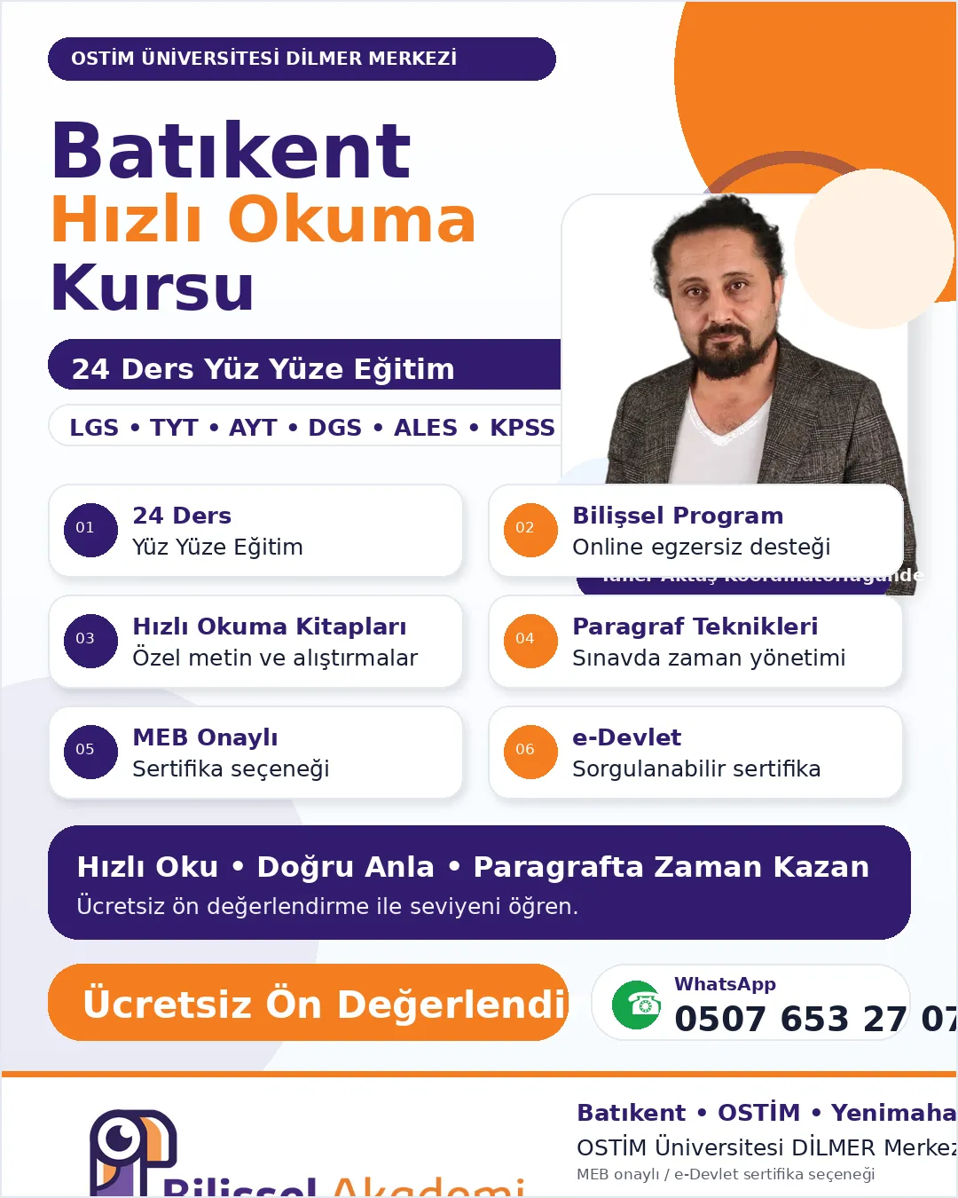 Batıkent Hızlı Okuma Kursu | MEB Onaylı ve e-Devlet Onaylı Sertifika Seçenekleri