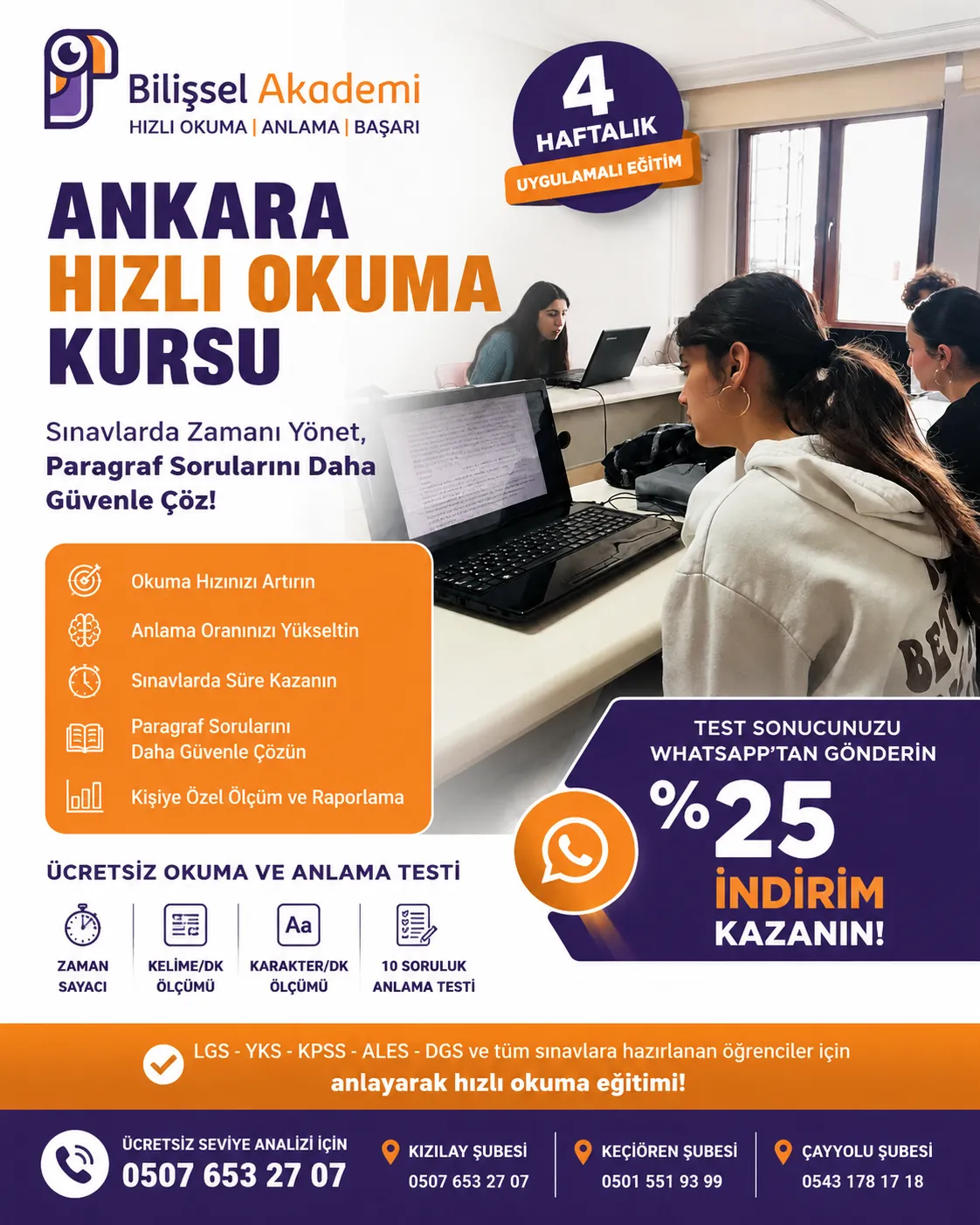 Hızlı Okuma Ankara | 4 Haftalık Anlayarak Hızlı Okuma Kursu