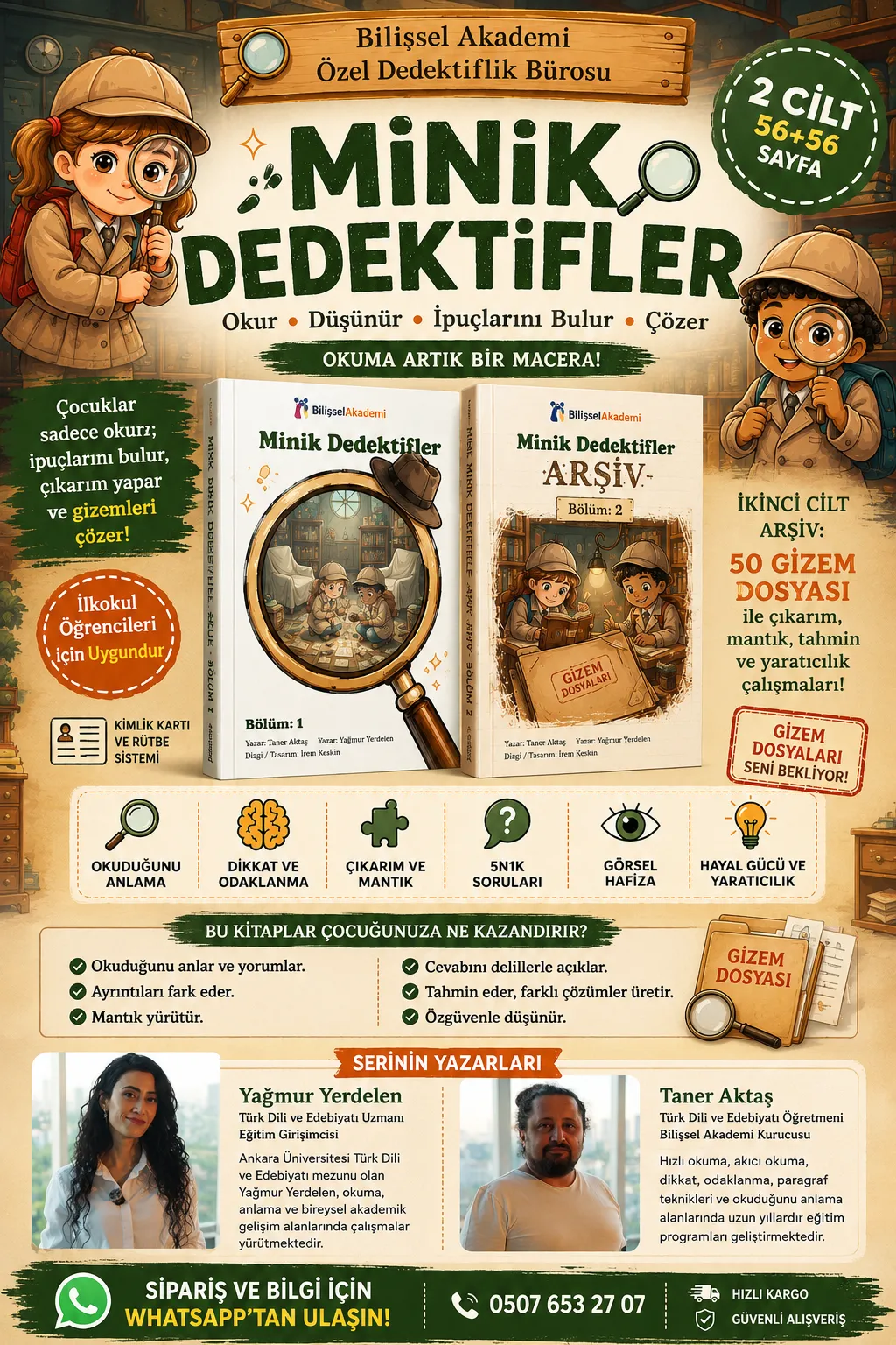 Minik Dedektifler 2 Cilt Kitap Seti | 112 Sayfa