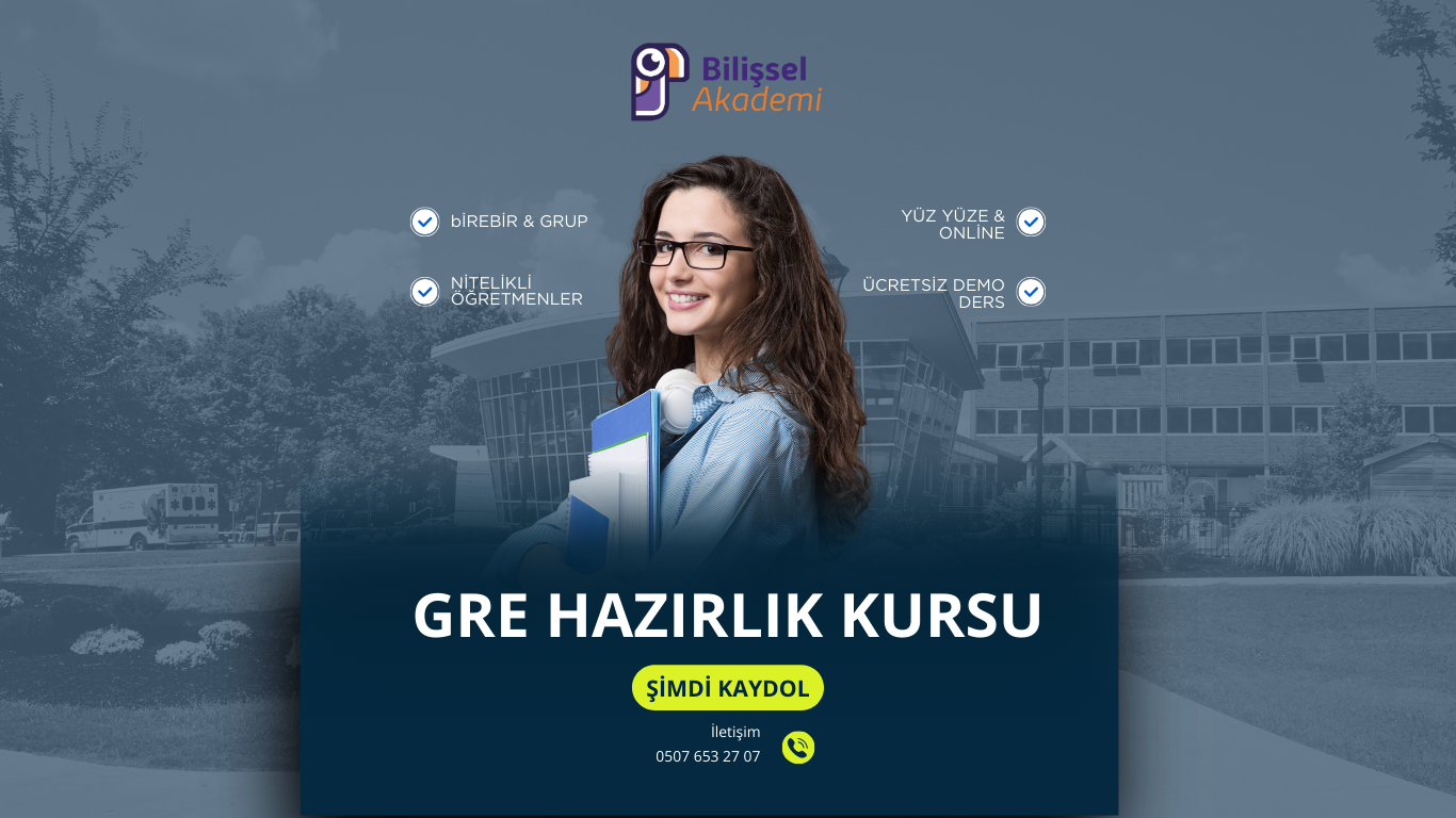 GRE KURSU ONLİNE YÜZ YÜZE