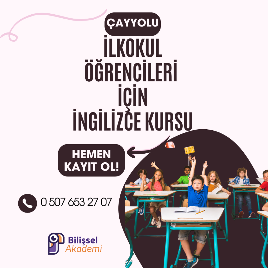 İlkokul öğrencileri için İngilizce Kursu Çayyolu